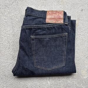 Sugar Cane 2009 Straight Men's 32x34 Slim Straight Selvedge Denim Jeans 12oz